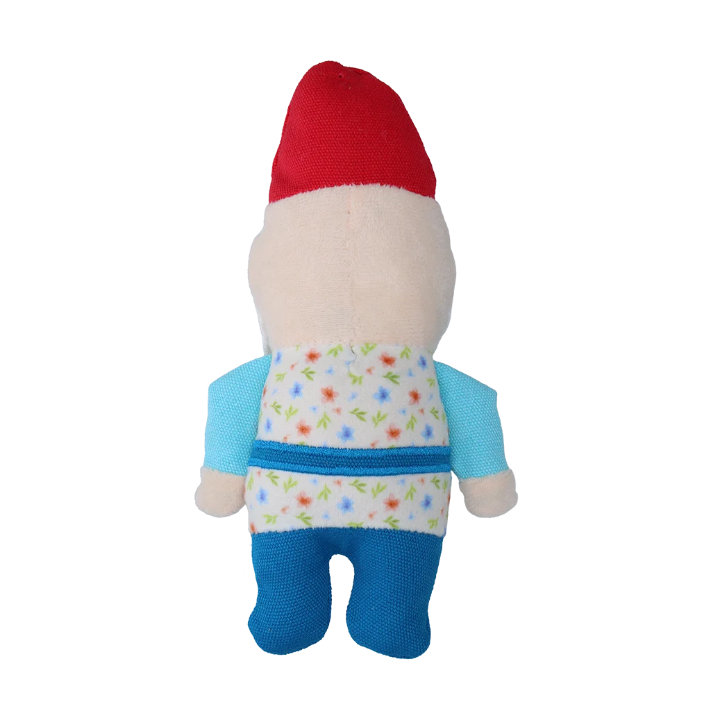 Jucărie de pluș pentru câini Pitic de grădină cu chițăitoare S – Garden Paws Garden Gnome Happy Henry S - imagine 3