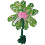 Jucărie de pluș pentru câini, floare cu frânghie M – Garden Paws Flower Summer Shrubs M - imagine 3