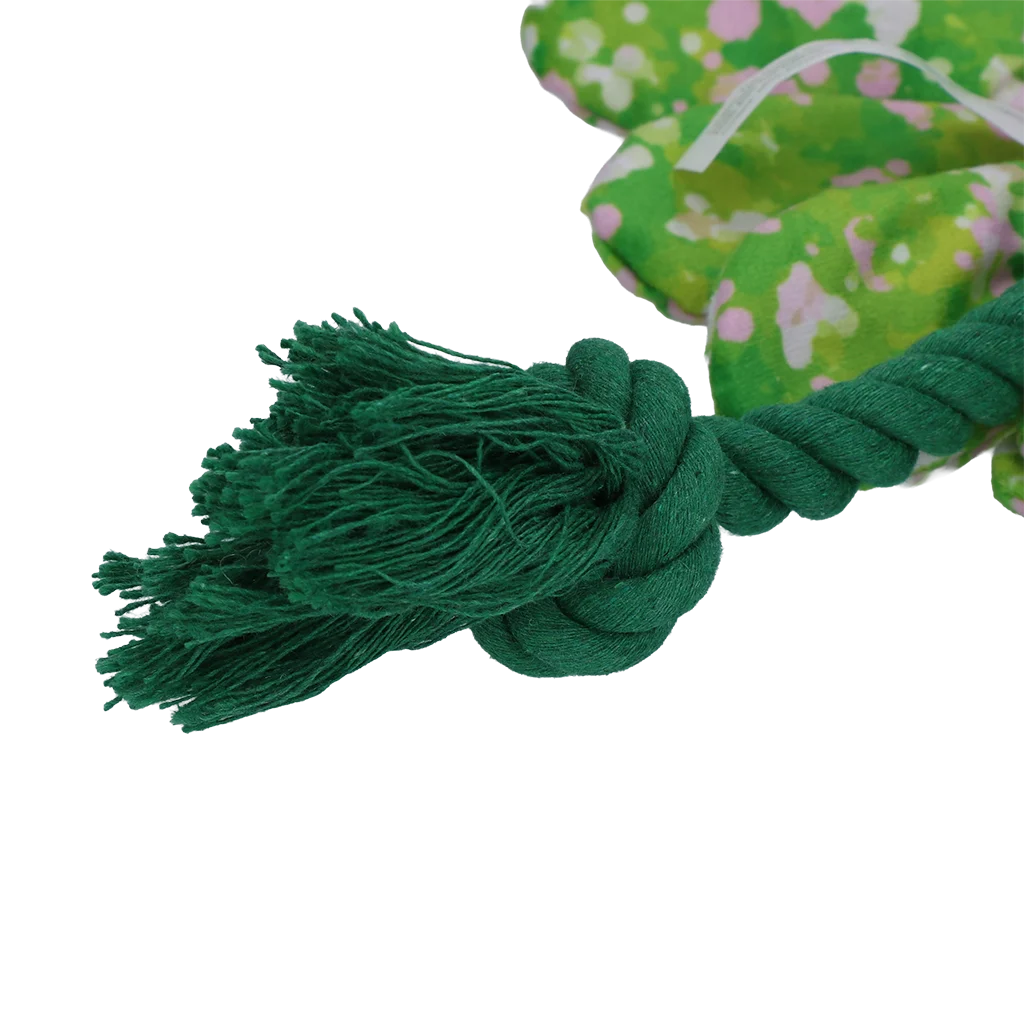 Jucărie de pluș pentru câini, floare cu frânghie M – Garden Paws Flower Summer Shrubs M - imagine 4