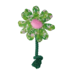 Jucărie de pluș pentru câini, floare cu frânghie S – Garden Paws Flower Summer Shrubs S - imagine 2