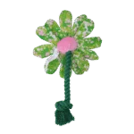 Jucărie de pluș pentru câini, floare cu frânghie S – Garden Paws Flower Summer Shrubs S - imagine 3
