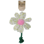 Jucărie de pluș pentru câini, floare cu șnur, M – Garden Paws Flower Spring Sakura