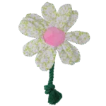 Jucărie de pluș pentru câini, floare cu șnur, M – Garden Paws Flower Spring Sakura - imagine 2