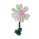 Jucărie de pluș pentru câini, floare cu funie, S – Garden Paws Flower Spring Sakura - imagine 2