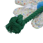 Jucărie de pluș pentru câini în formă de floare, cu frânghie, M – Garden Paws Flower Sky Flowers - imagine 4