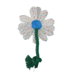 Jucărie de pluș pentru câini în formă de floare, cu frânghie, S – Garden Paws Flower Sky Flowers - imagine 2