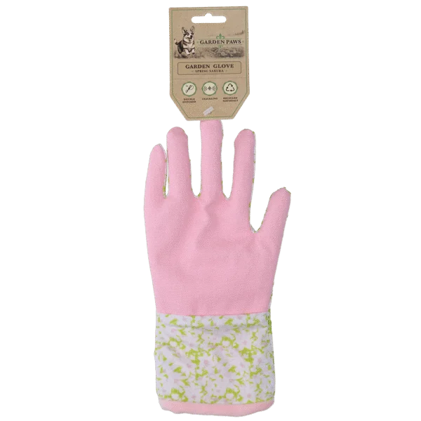 Jucărie de adulmecat cu material foșnitor și spațiu pentru recompense – Garden Paws Garden Glove Spring Sakura