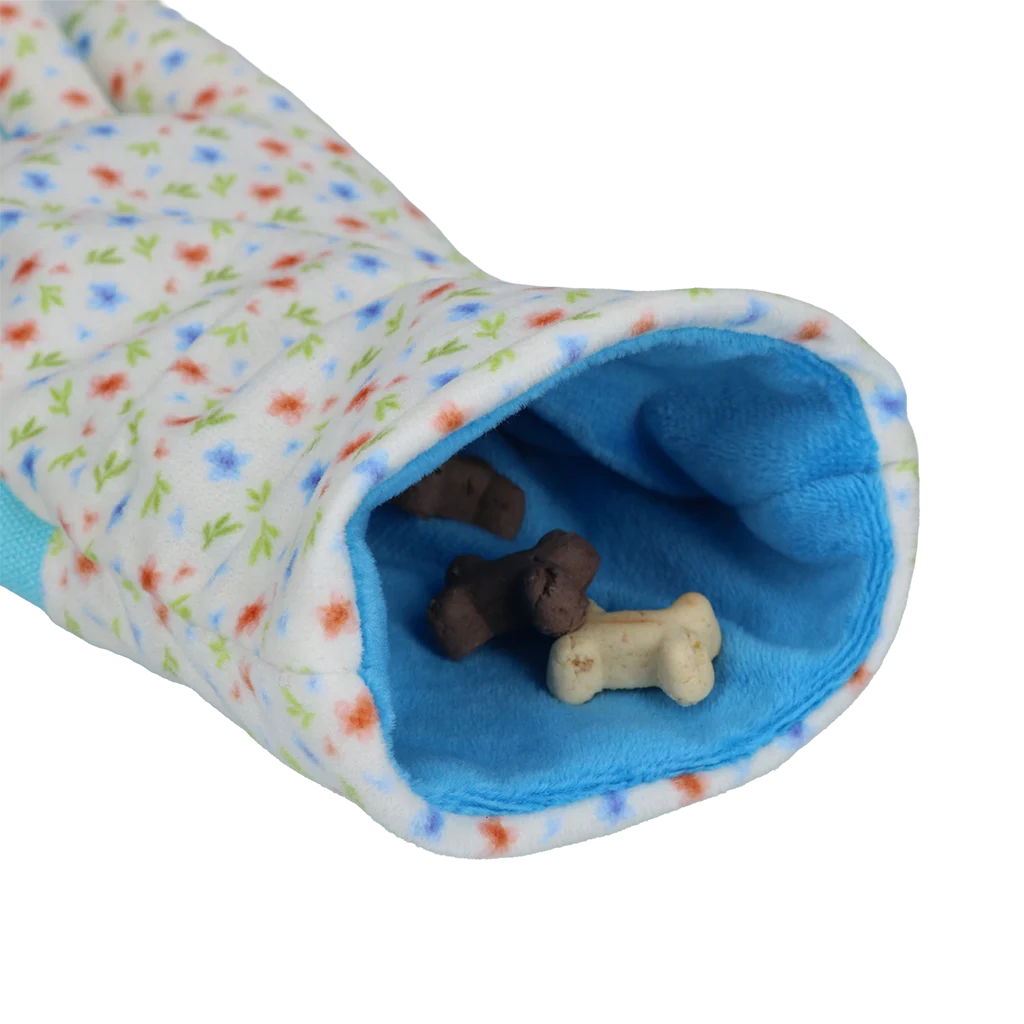 Jucărie de adulmecat cu material foșnitor și spațiu pentru recompense – Garden Paws Garden Glove Sky Flowers - imagine 2