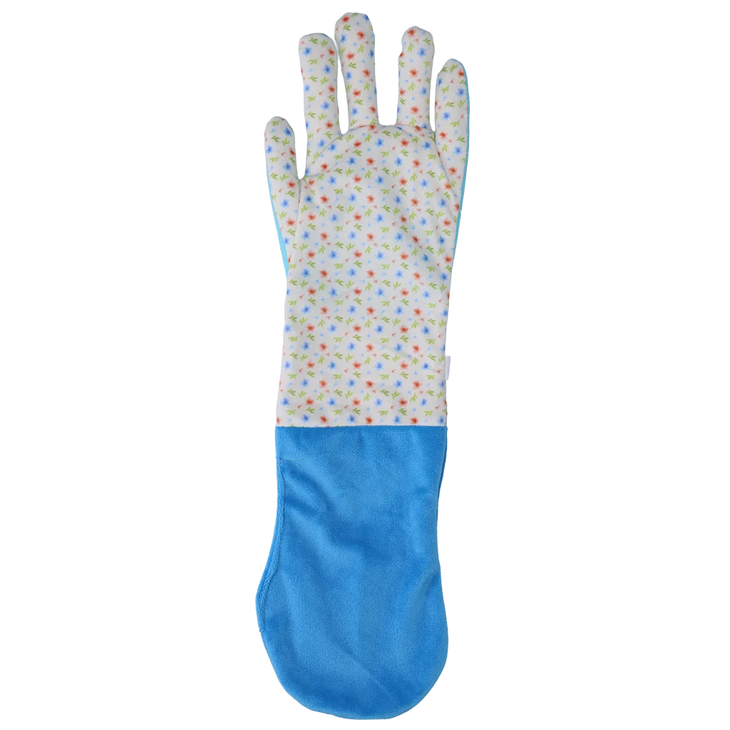 Jucărie de adulmecat cu material foșnitor și spațiu pentru recompense – Garden Paws Garden Glove Sky Flowers - imagine 3