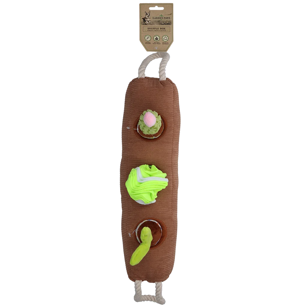 Cutie de adulmecat pentru câini, cu plante detașabile – Garden Paws Snuffle Box Sprout, Crop & Cactus - imagine 6