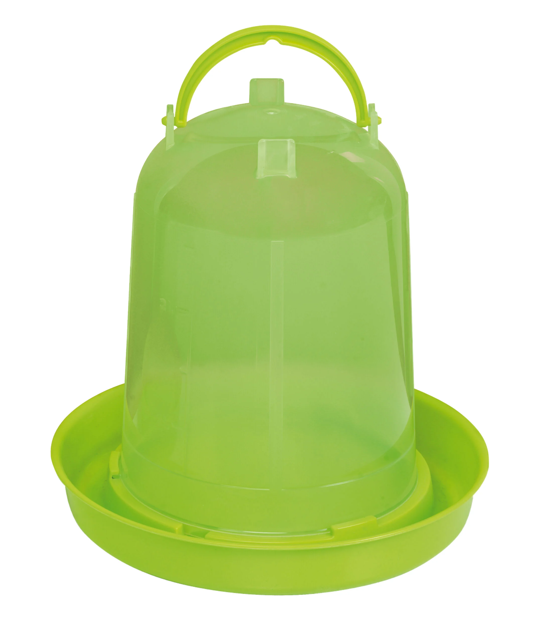 Turn adăpător pentru găini din plastic transparent, verde lime, 3 l – Gaun - imagine 2