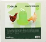 Turn adăpător pentru găini din plastic transparent, verde lime, 3 l – Gaun - imagine 4