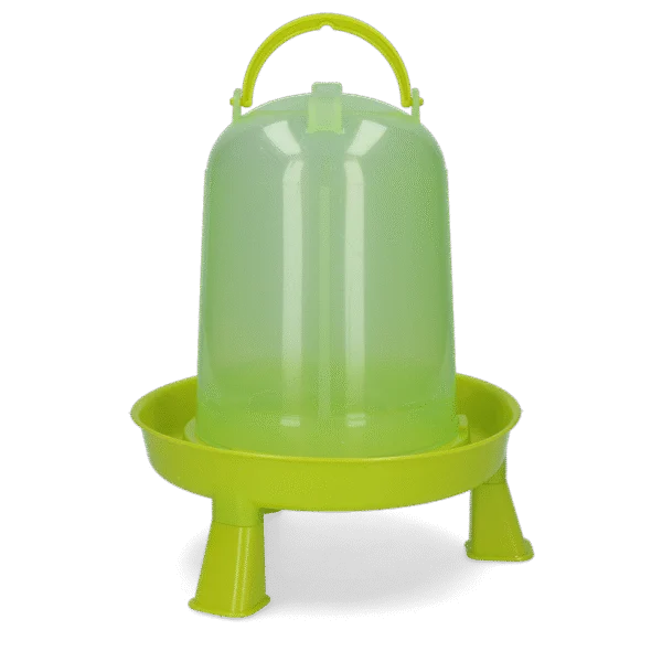 Adăpătoare tip turn pentru păsări de curte, cu picioare, verde lime 3 l – Gaun