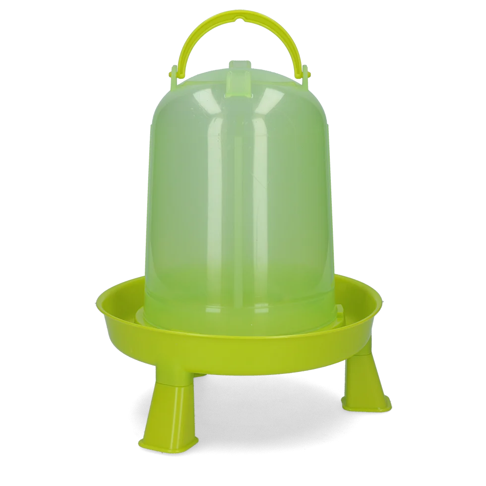 Adăpătoare tip turn pentru păsări de curte, cu picioare, verde lime 3 l – Gaun - imagine 1