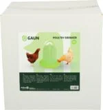 Adăpătoare tip turn pentru găini, din plastic transparent, verde lime, 5 l – Gaun - imagine 4