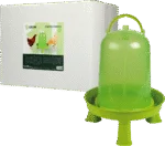 Adăpătoare pentru păsări de curte cu picioare, verde lime, 10 l – Gaun
