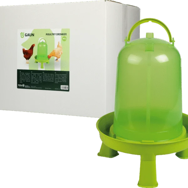 Adăpătoare pentru păsări de curte cu picioare, verde lime, 10 l – Gaun