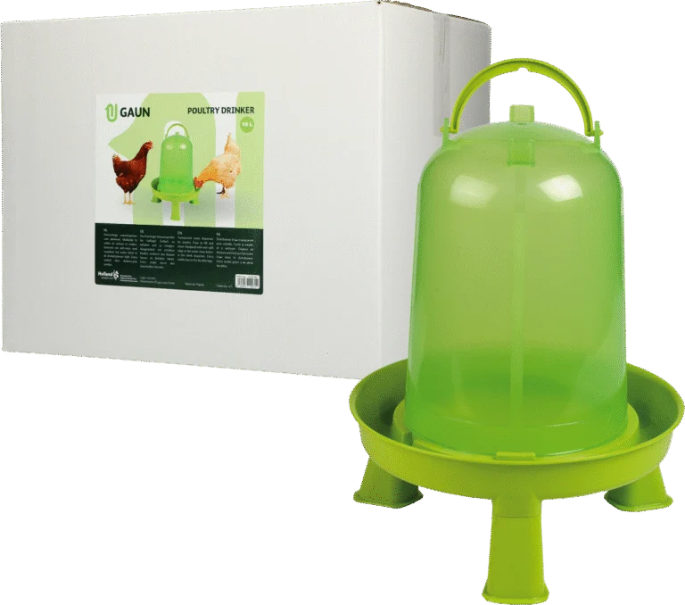 Adăpătoare pentru păsări de curte cu picioare, verde lime, 10 l – Gaun