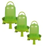 Adăpătoare tip turn pentru păsări de curte, cu picioare, verde lime 3 l – Gaun - imagine 3