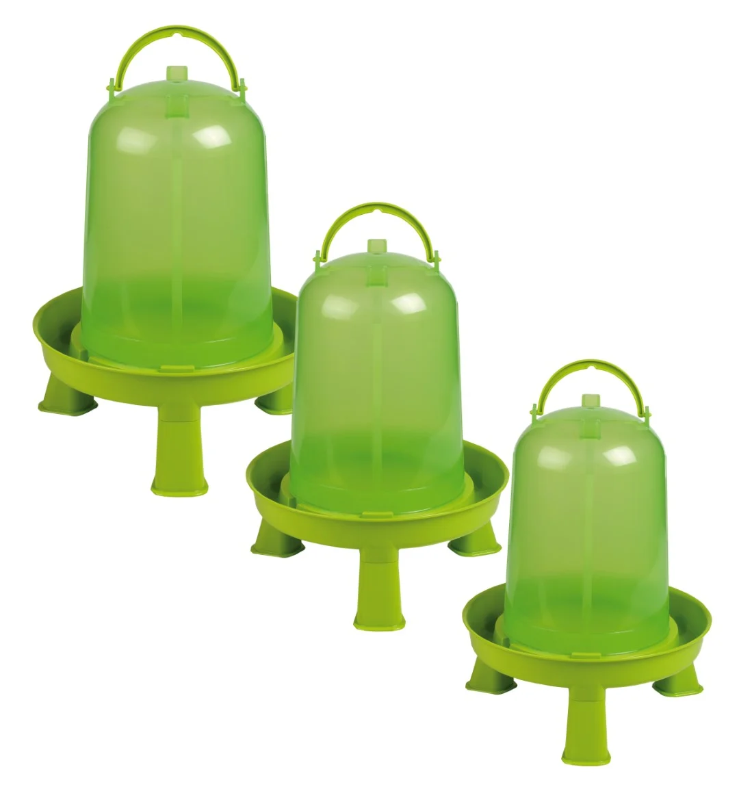 Adăpătoare tip turn pentru păsări de curte, cu picioare, verde lime 3 l – Gaun - imagine 3