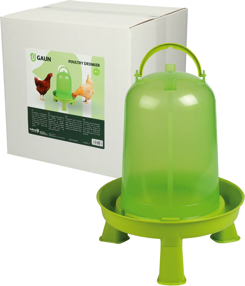 Adăpătoare pentru păsări de curte cu picioare, verde lime, 5 l – Gaun - imagine 1