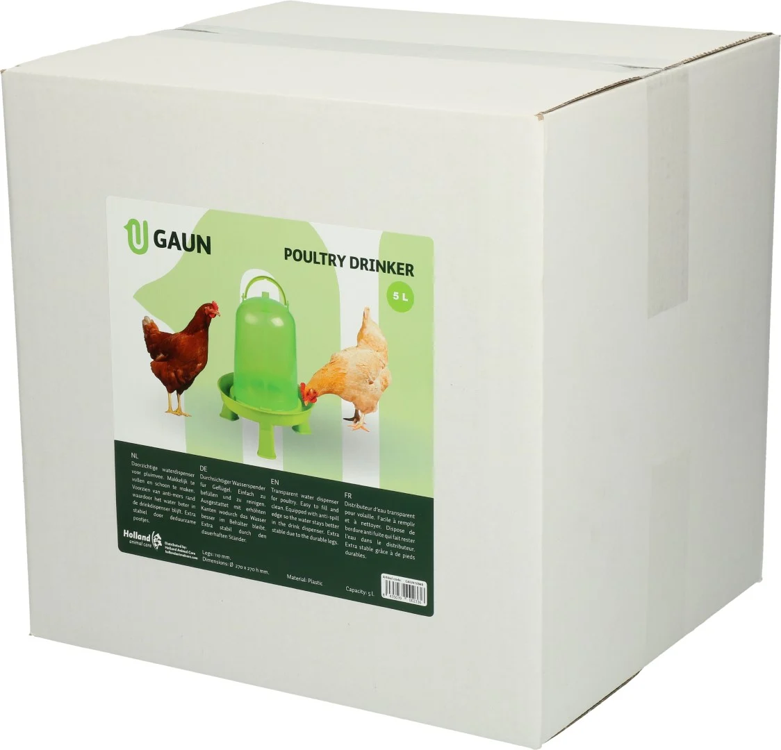 Adăpătoare pentru păsări de curte cu picioare, verde lime, 5 l – Gaun - imagine 3