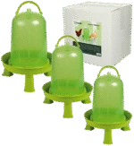 Adăpătoare tip turn pentru păsări de curte, cu picioare, verde lime 3 l – Gaun - imagine 2