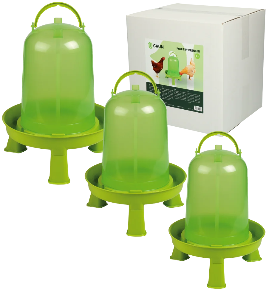 Adăpătoare tip turn pentru păsări de curte, cu picioare, verde lime 3 l – Gaun - imagine 2