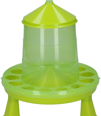 Turn de hrănire pentru păsări de curte, cu piciorușe, verde lime, 2 kg – Gaun