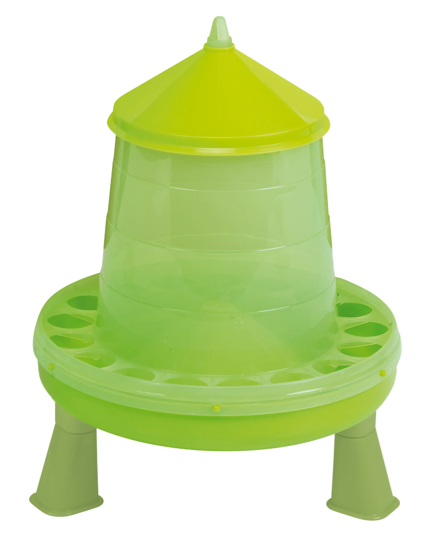 Turn pentru furaje pentru păsări, cu picioare, verde lime, 4 kg – Gaun - imagine 2