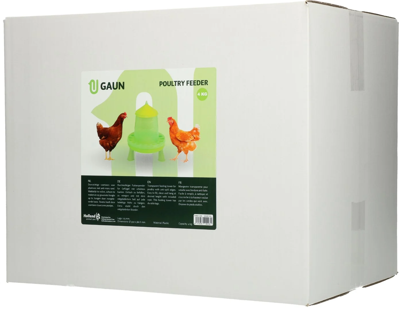 Turn pentru furaje pentru păsări, cu picioare, verde lime, 4 kg – Gaun - imagine 4