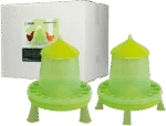 Turn pentru furaje pentru păsări, cu picioare, verde lime, 4 kg – Gaun - imagine 6