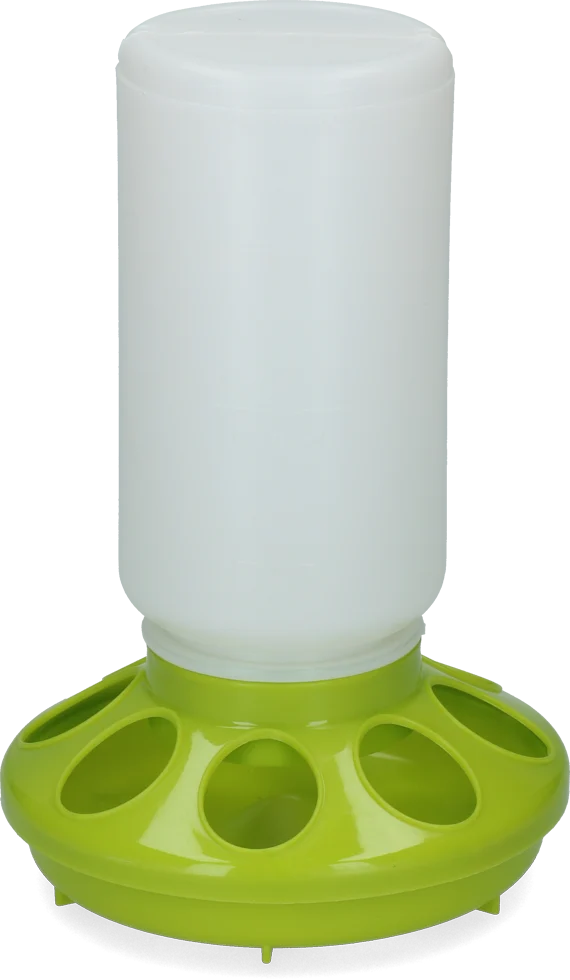 Hrănitoare tip turn pentru păsări de curte, cu inel verde, 1 kg – Gaun - imagine 1
