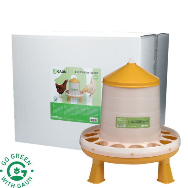 Turn pentru hrană pentru păsări de curte, pe picioare, verde lime, 8 kg – Gaun Bio Green Lemon
