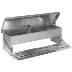 Hrănitoare cu pedală și capac pentru găini, 56 x 36 x 18,5 cm – Gaun