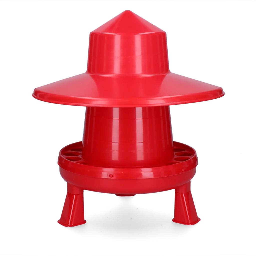 Turn pentru furaje pentru păsări, cu capac de protecție împotriva ploii și picioare, 4 kg – Gaun - imagine 1