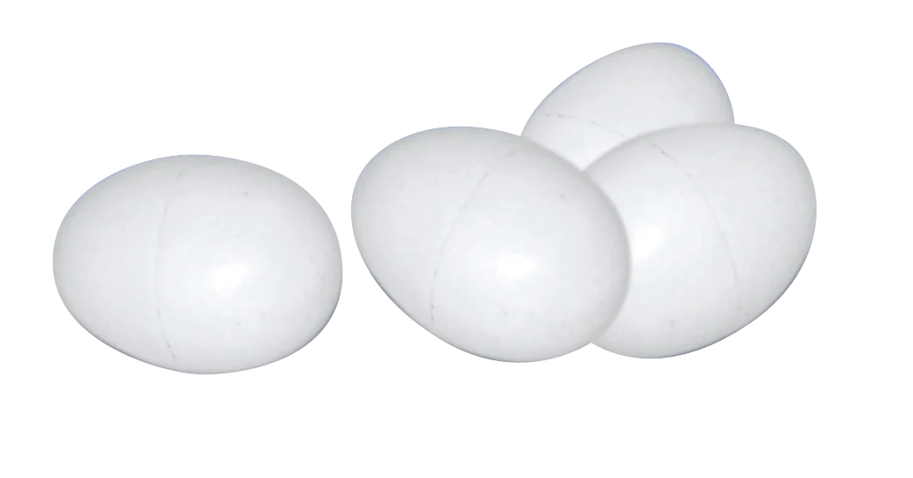 Ou fals din plastic pentru găini, 1 bucată – Gaun - imagine 1