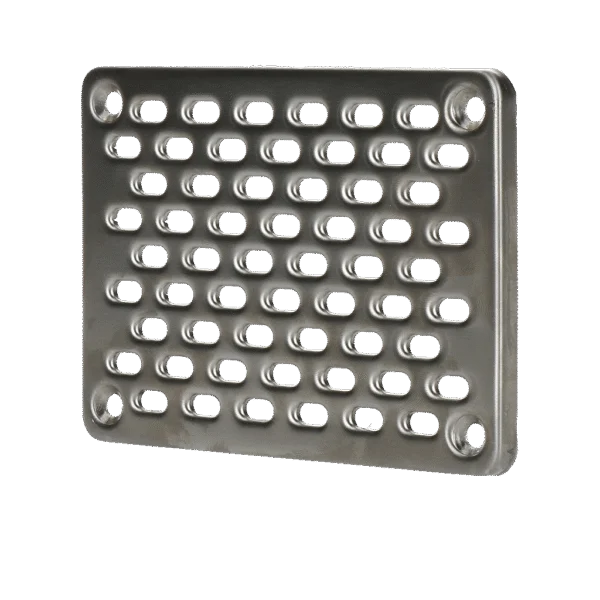 Grilaj aplicat din oțel inoxidabil 10 x 14 cm – Gevelfix