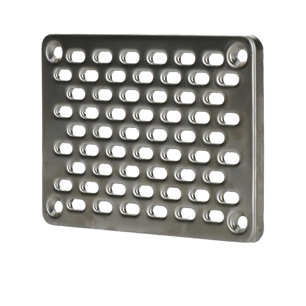 Grilaj aplicat din oțel inoxidabil 10 x 14 cm – Gevelfix - imagine 1