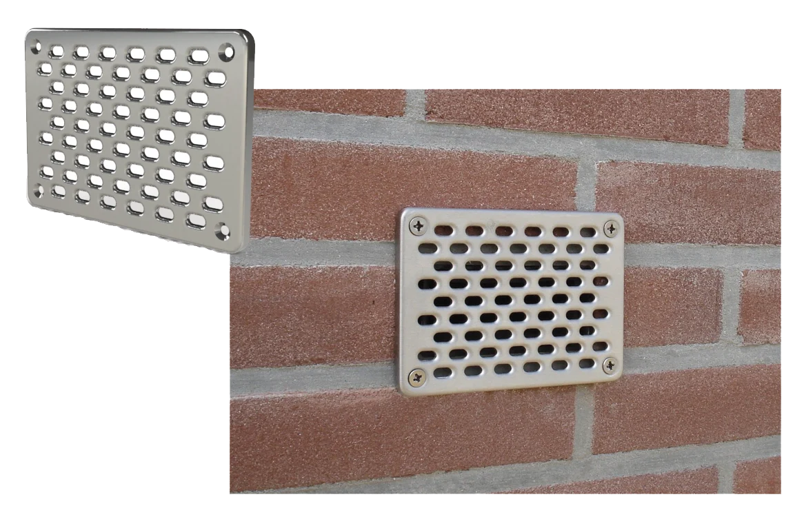 Grilaj aplicat din oțel inoxidabil 10 x 14 cm – Gevelfix - imagine 3