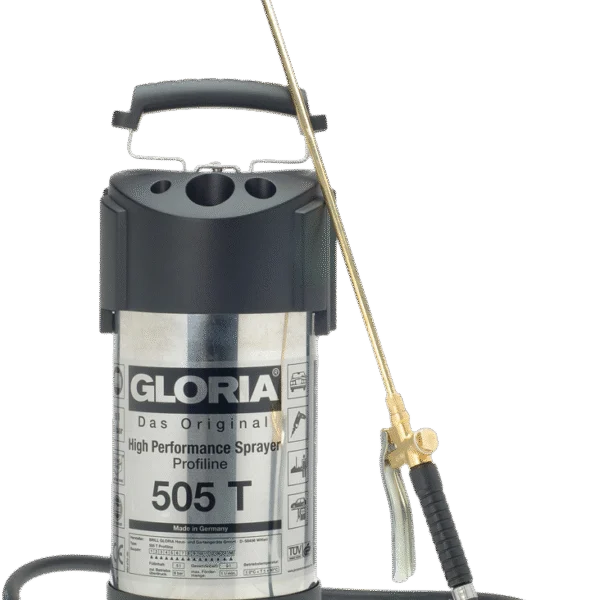 Pulverizator cu presiune din oțel inoxidabil, cu manometru, 5 l – Gloria 505T Profiline