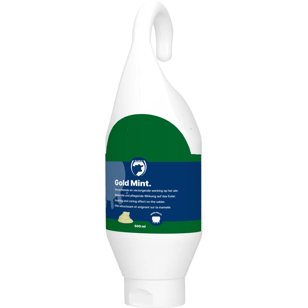 Gel pentru uger cu ulei de mentă pentru vaci de lapte, 500 ml – Excellent Gold Mint - imagine 1