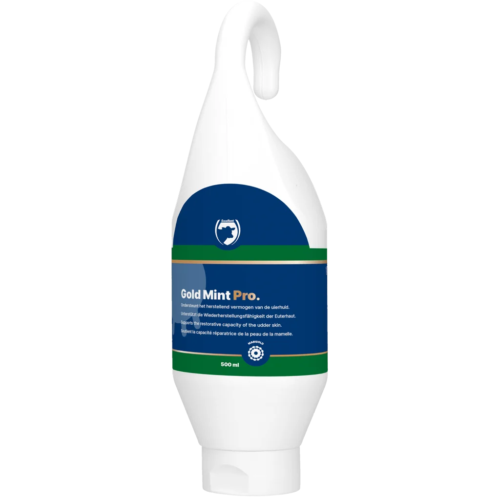 Gel pentru uger cu calendula pentru vaci de lapte, 500 ml – Excellent Gold Mint Pro - imagine 1