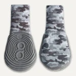Botine pentru câini cu talpă antiderapantă, impermeabile, mărimea XXS, camuflaj și gri, 2 bucăți – Goo-eez Ultras