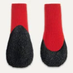 Încălțăminte impermeabilă pentru câini, cu talpă din cauciuc, 4 bucăți, XXS, roșu și negru – Goo-eez Lites