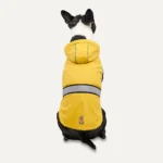Haină de ploaie pentru câini cu glugă și margine reflectorizantă, mărimea L, galben și gri – Goo-eez Reflective Hooded Raincoat - imagine 2