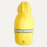 Haină de ploaie pentru câini cu glugă și margine reflectorizantă, mărimea L, galben și gri – Goo-eez Reflective Hooded Raincoat - imagine 3