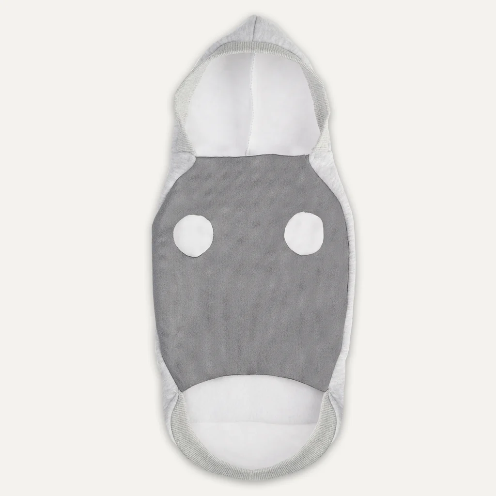 Hanorac pentru câini din fleece, cu căptușeală din pluș, mărimea XS, gri – Goo-eez Kangaroo Fleece Hoodie - imagine 5