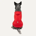 Hanorac din fleece pentru câini, cu căptușeală din pluș, mărimea XXL, roșu și negru – Goo-eez Kangaroo Fleece Hoodie - imagine 5