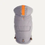 Combinezon de zăpadă pentru câini cu glugă, impermeabil, S, lungime spate 40 cm, gri – Goo-eez Hooded Full Body Snowsuit - imagine 5